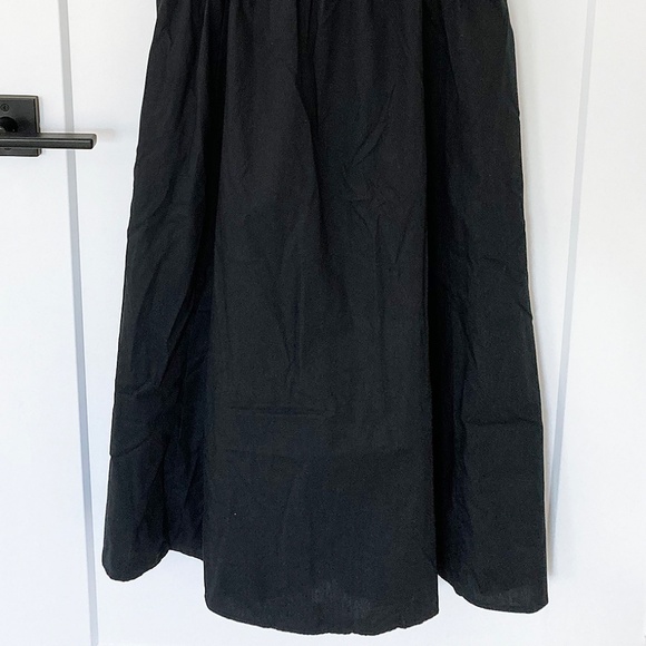 Abercrombie Emerson Poplin Black Sleeveless Midi Dress - MP - Picture 3 of 6